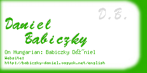 daniel babiczky business card